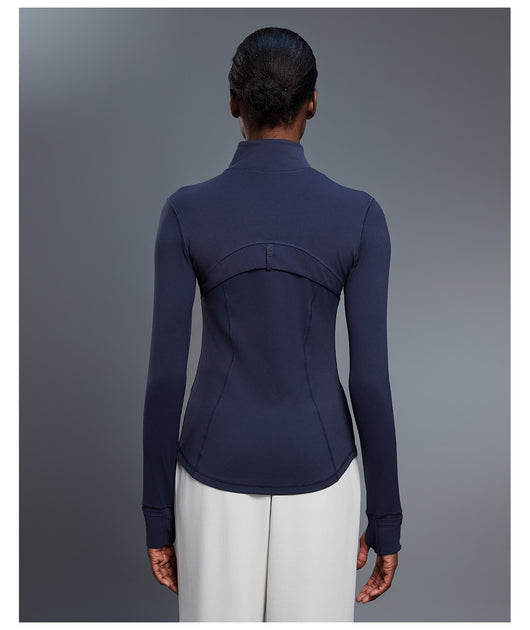 Chaqueta Deportiva Impermeable con Cuello Alto para Yoga y Running - Image 11