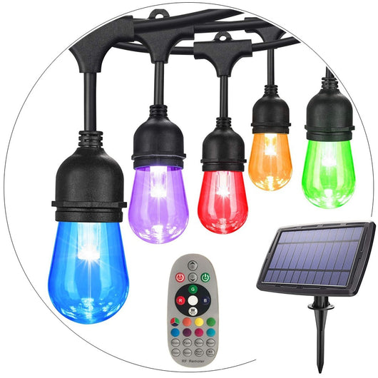 Luces Solares RGB Impermeables para Jardín y Patio con Conexión Directa - Image 2