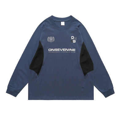 Camiseta Raglan Retro con Costuras Diseño para Hombre Otoño Invierno - Image 7