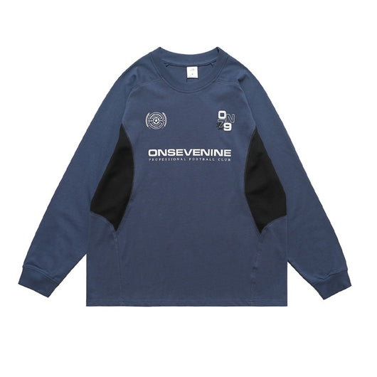 Camiseta Raglan Retro con Costuras Diseño para Hombre Otoño Invierno - Image 7