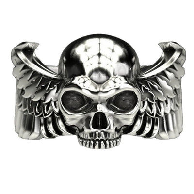 Anillo Calavera Punk de Acero Inoxidable para Hombre - Image 5