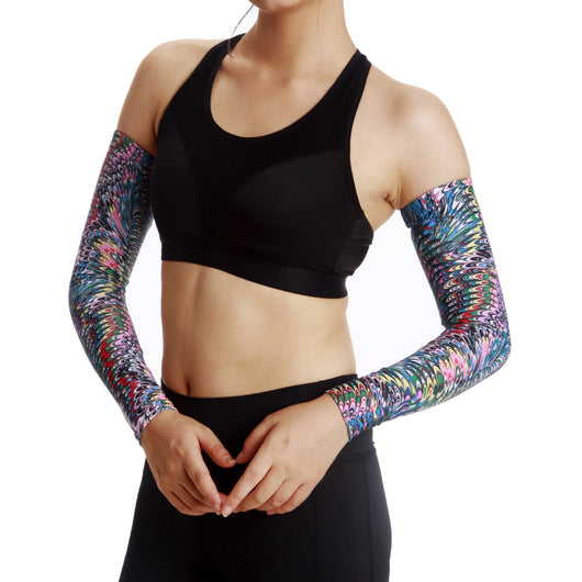 Manga de Protección Solar Peacock para Ciclismo y Actividades Outdoor - Image 6