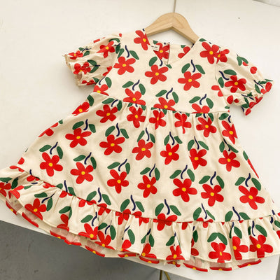 Vestido Infantil de Verano con Estampado Floral - Image 21