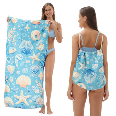 Toalla de Playa Transformable con Bolsa de Almacenamiento - Image 11