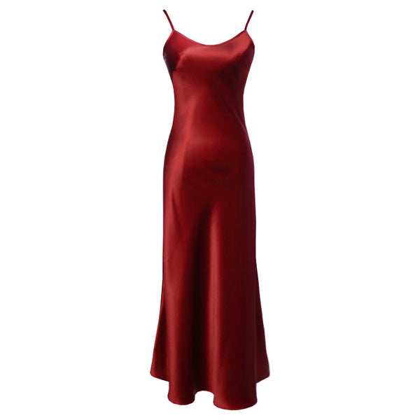 Vestido Slip de Acetato Satinado - Diseño Versátil Ajustable - Image 5