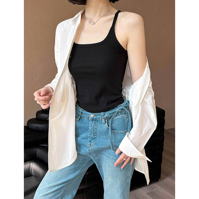 Bolso Bandolera Minimalista con Espalda Abierta y Detalles de Encaje - Image 3