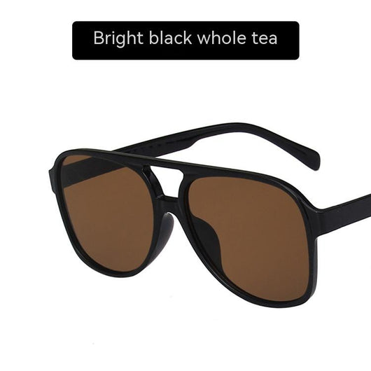 Gafas de Sol Retro Oversized con Doble Puente para Mujer - Image 6