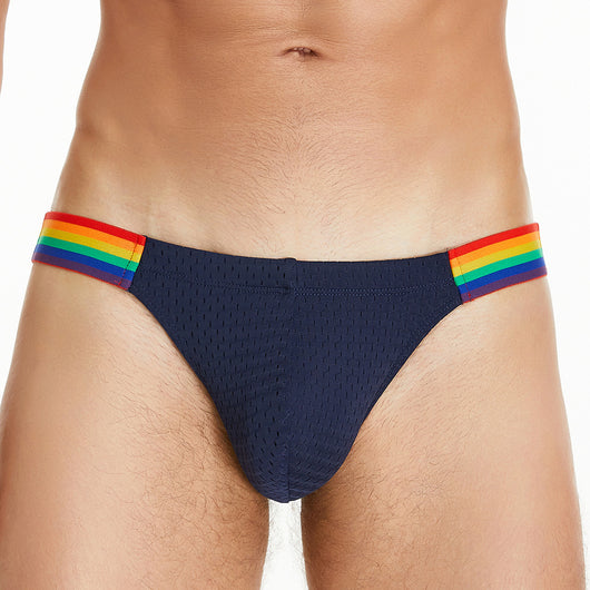 Calzoncillos Hombre Malla Nylon Cintura Arcoíris Baja Comodidad - Image 9