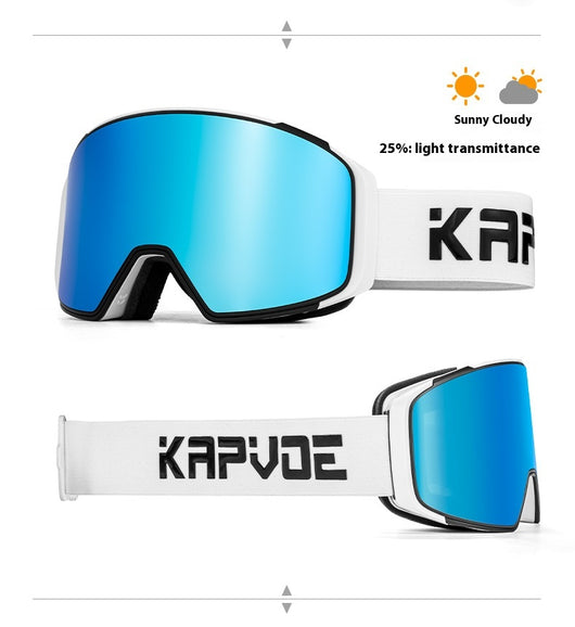 Gafas de Espejo Deportivas Antideslizantes de Doble Capa para Nieve - Image 37