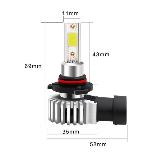 Faros LED D9 de Alta Potencia Integrados para Auto