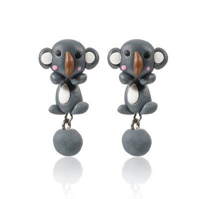 Aretes de Arcilla Suave con Diseños de Animales en 3D - Image 8
