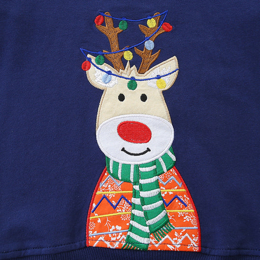 Sudadera Navideña para Niño Estilo Europeo con Bordado Exclusivo - Image 4