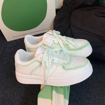 Tenis Blancos Bordados Versátiles para Mujer - Image 6