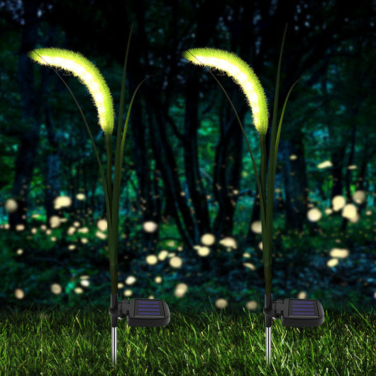 Lámpara Solar LED Decorativa con Pasto Artificial para Jardín - Image 14