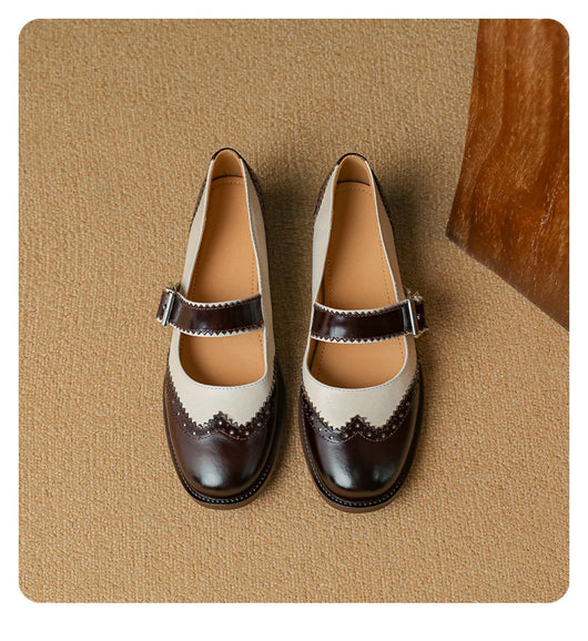Zapatos de Cuero con Bloques de Color - Diseño Moderno y Versátil - Image 13