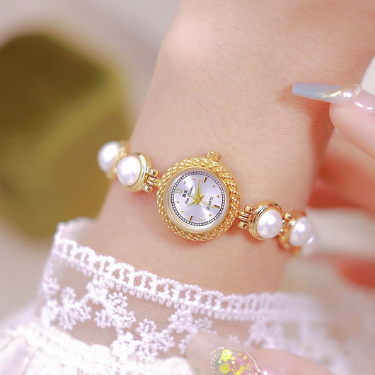 Reloj Pulsera Mujer Lujo Pearl New Light - Diseño Elegante