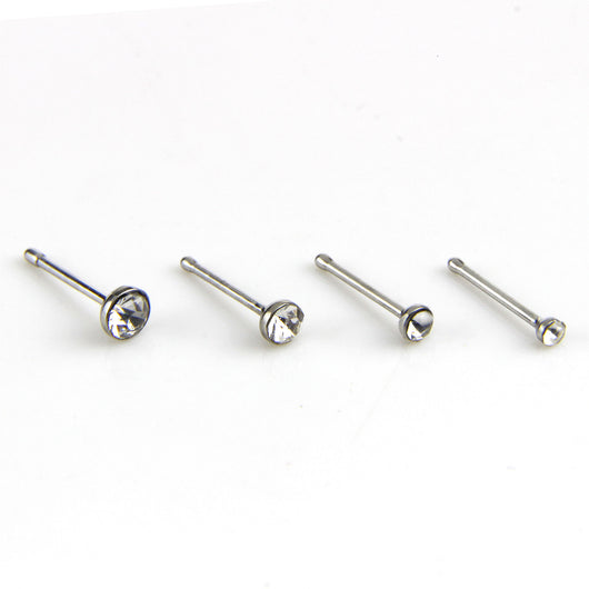 Set de 60 Piercing Nasal de Acero Inoxidable con Diamantes - Image 6