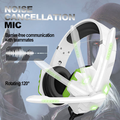 Headset Gaming Profesional Alámbrico con Micrófono y Luz LED - Image 3