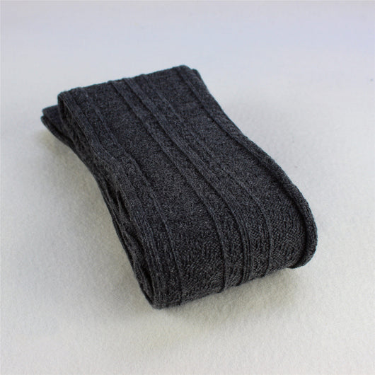 Calcetines de Algodón para Mujer con Tejido Grueso y Trenzado - Image 6