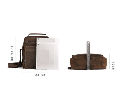 Bolsa de Cuero Retro Vintage para Hombre - Gran Capacidad - Image 9