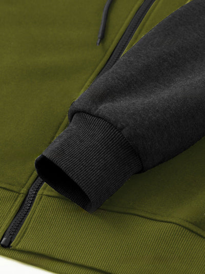 Sudadera con Capucha Raglan Bicolor para Hombre - Casual y Deportivo - Image 27