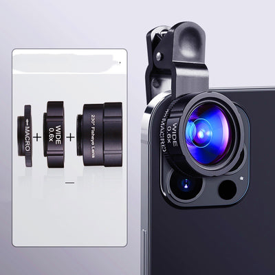 Kit Profesional de Lentes 6K para Smartphone: Gran Angular y Macro HD
