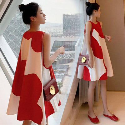 Vestido Talla Grande Sin Mangas Midi para Mujer - Image 6
