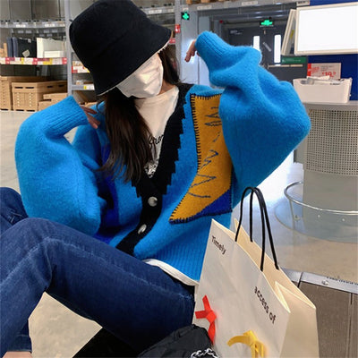 Chaqueta Tejida Suelta de Manga Larga Estilo Coreano para Mujer - Image 8