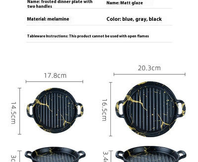 Plato Occidental Melamina Binaural para Barbacoa Creativa - Image 15
