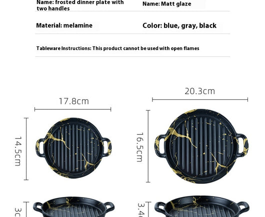 Plato Occidental Melamina Binaural para Barbacoa Creativa - Image 15