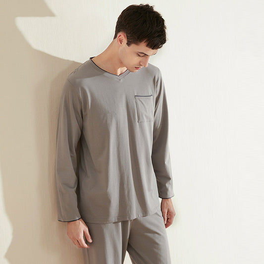 Playera Casual Escote V para Hombre Talla Grande Cómoda para Casa - Image 2
