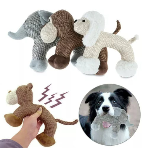 Juguetes Masticables para Perros Pequeños y Grandes - Pato Chirriante Resistente a Mordidas
