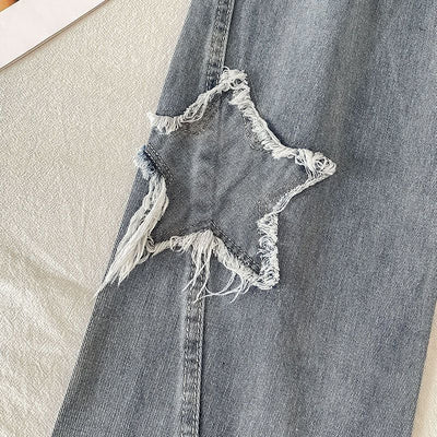 Jeans Rectos XINGX Cintura Alta Holgados para Mujer - Image 6