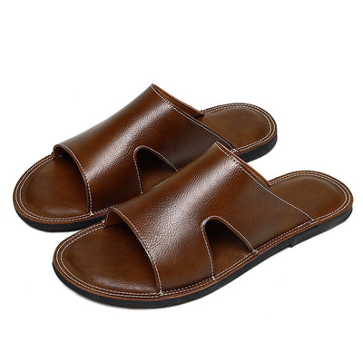 Pantuflas de Cuero para Hombre con Suela Antideslizante y Desodorante - Image 3