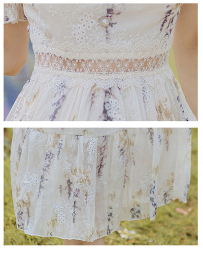 Vestido Cuadrado con Mangas Abullonadas - Primer Amor Delicado - Image 13