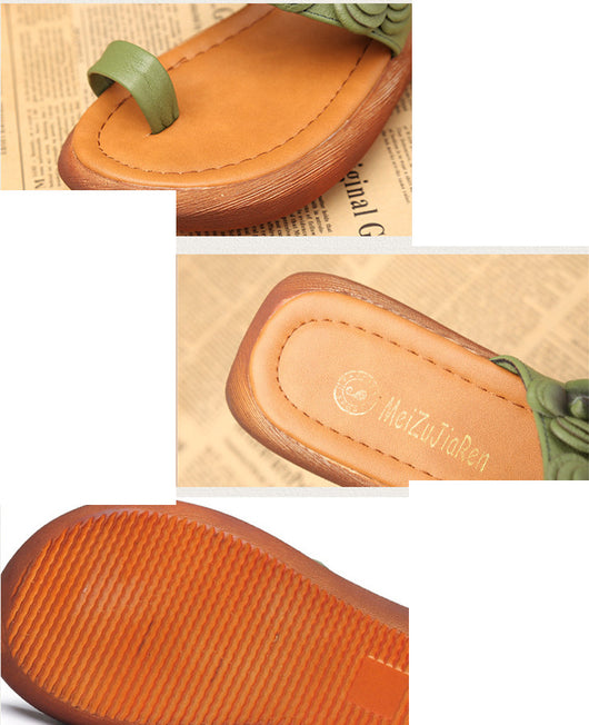 Sandalias Plataforma Mori con Flores de Cuero para Mujer - Image 14
