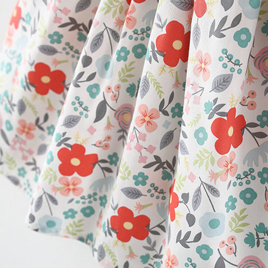 Vestido Infantil Floral de Verano con Mangas Volantes - Image 14