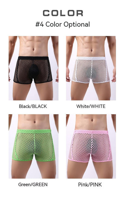 Bóxers de Malla Transpirable para Hombre - Diseño Fishnet Moderno - Image 12