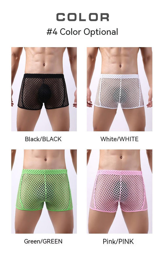 Bóxers de Malla Transpirable para Hombre - Diseño Fishnet Moderno - Image 12