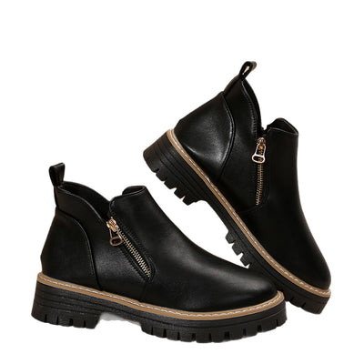 Botas de Tacón Alto Redondo para Otoño e Invierno - Image 5
