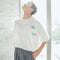 Playera Blanca con Estampado de Ballena Cartoon para Hombre