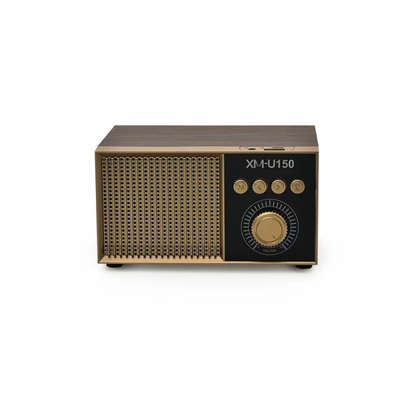 Parlante Bluetooth Retro Portátil con Subwoofer