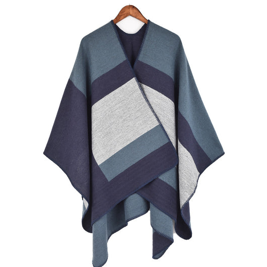 Chal de Seda Jacquard Plateado para Mujer - Image 7