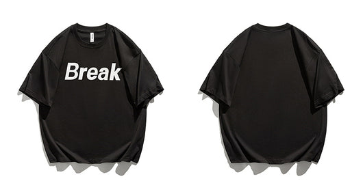 Camiseta Vintage Suelta de Verano con Estampado de Letras para Hombre - Image 27