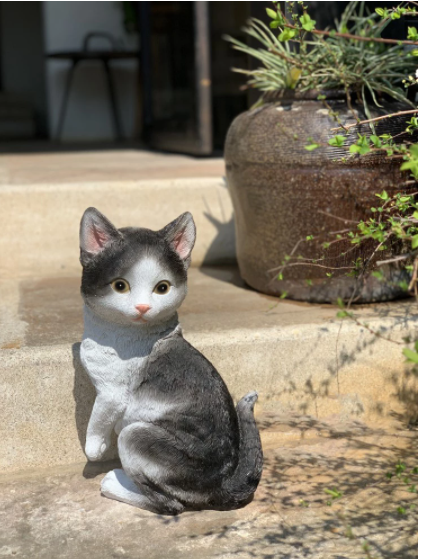 Adornos de Jardín Animales Tiernos Gatitos Decorativos - Image 10