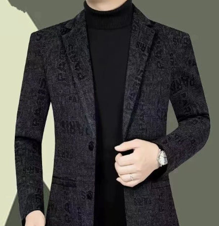 Chaqueta de Lana para Hombre Estilo Casual con Solapa - Image 5