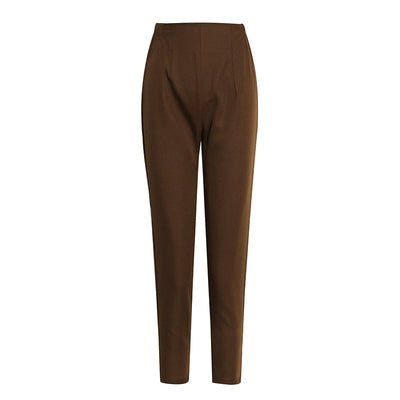 Chaleco y Pantalón Recto Talle Alto Estilo Western con Costuras - Image 9