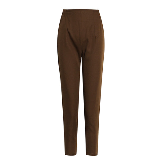 Chaleco y Pantalón Recto Talle Alto Estilo Western con Costuras - Image 9