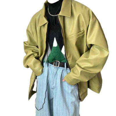 Camisa Casual Holgada de Algodón Puro para Hombre - Diseño Minimalista - Image 6