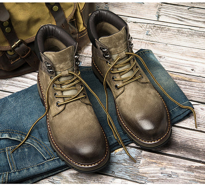 Botas Martin de Cuero para Hombre - Estilo Británico Clásico - Image 21